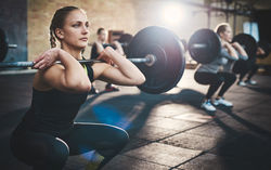 woman weight lifting