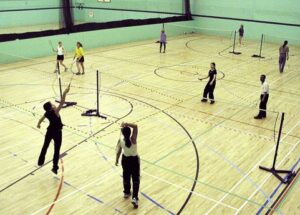 sport centre with badminton courts